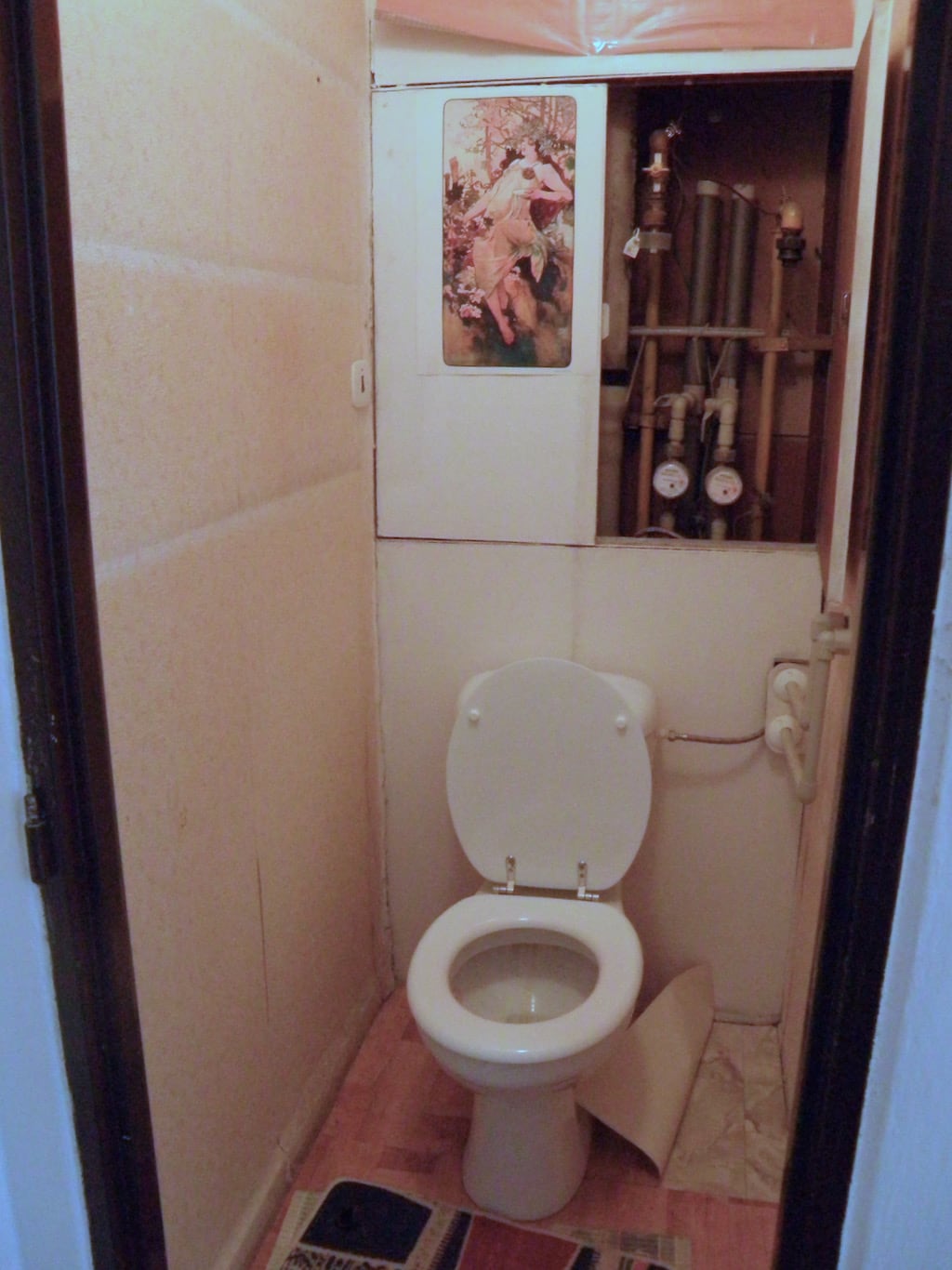 záchod před rekonstrukcí